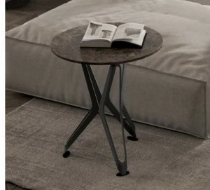 Ozzio Italia Журнальный столик из керамики с эффектом мрамора Dna X501