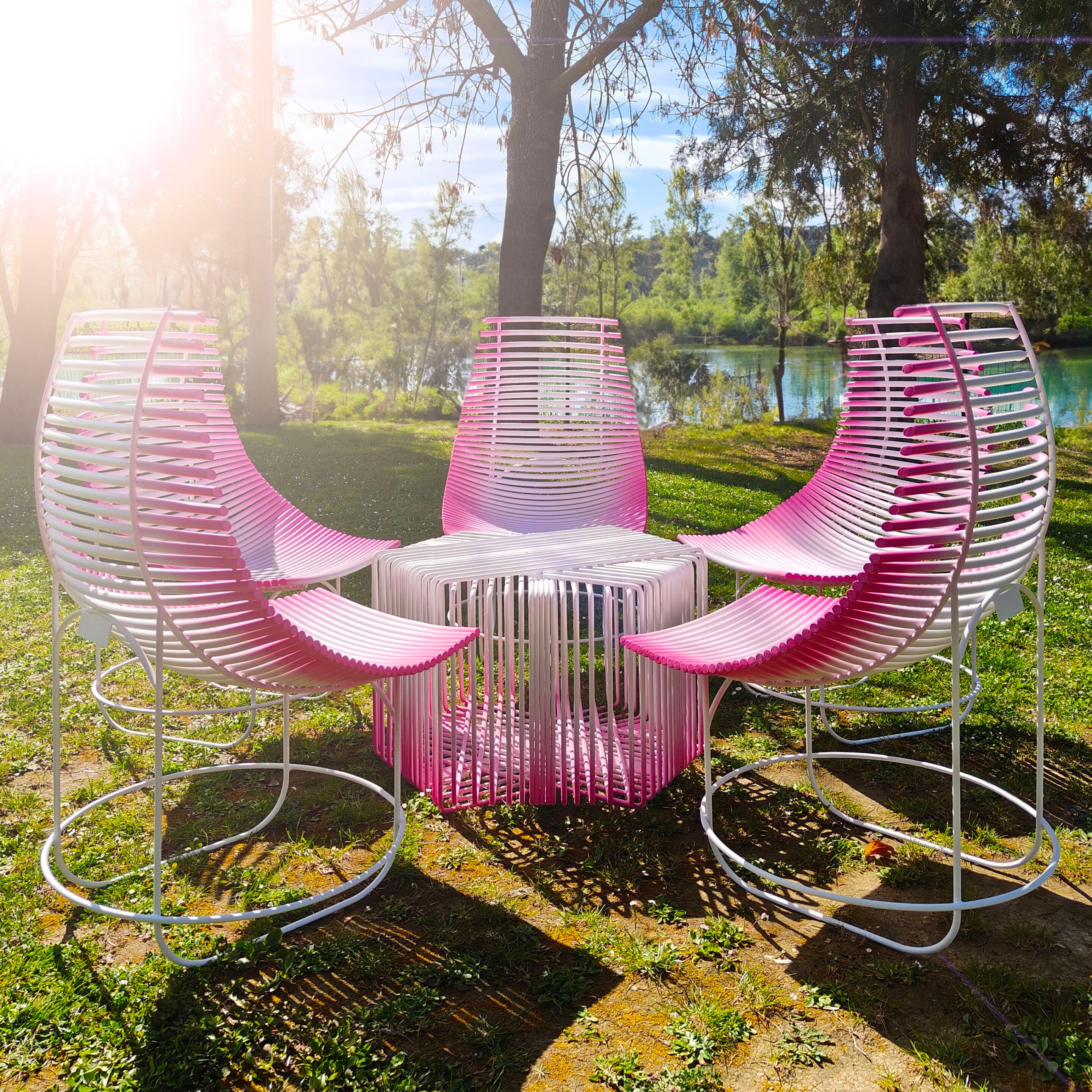 Гостиная сад набор из оцинкованной стали с фотокаталитической обработкой Creazione SUGO PETALI ARCH-00063965 - Вид №1