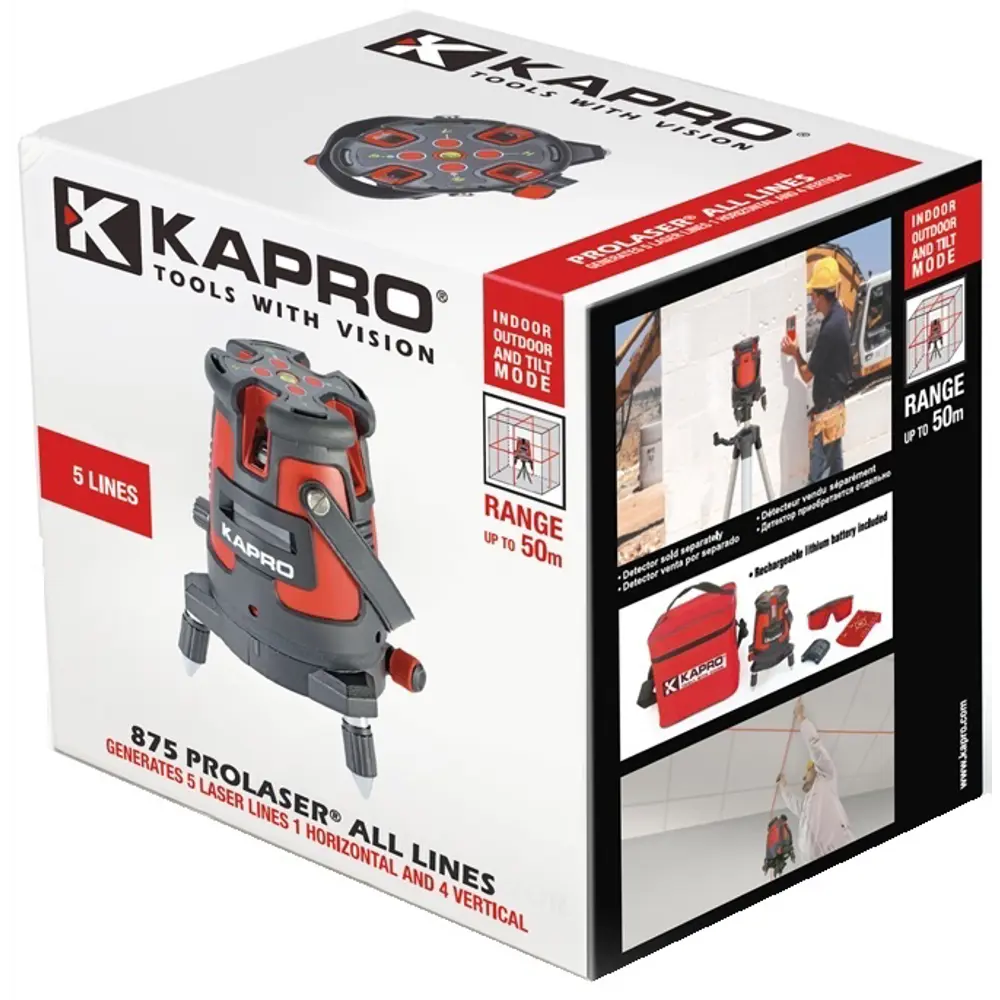Уровень лазерный Kapro 875 с дальностью до 20 м STLM-2072226 - Вид №3