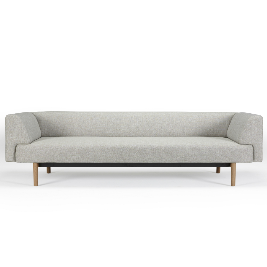 Диван-софа трехместный с мягкими подлокотниками Ebeltoft, лакированный дуб, темно-песочный Kragelund 21003202244 - Вид №1