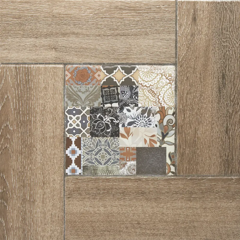 Плитка напольная «Ранчо» 41.8х41.8 см 1.92 м² цвет коричневый ALMA CERAMICA STLM-2001558