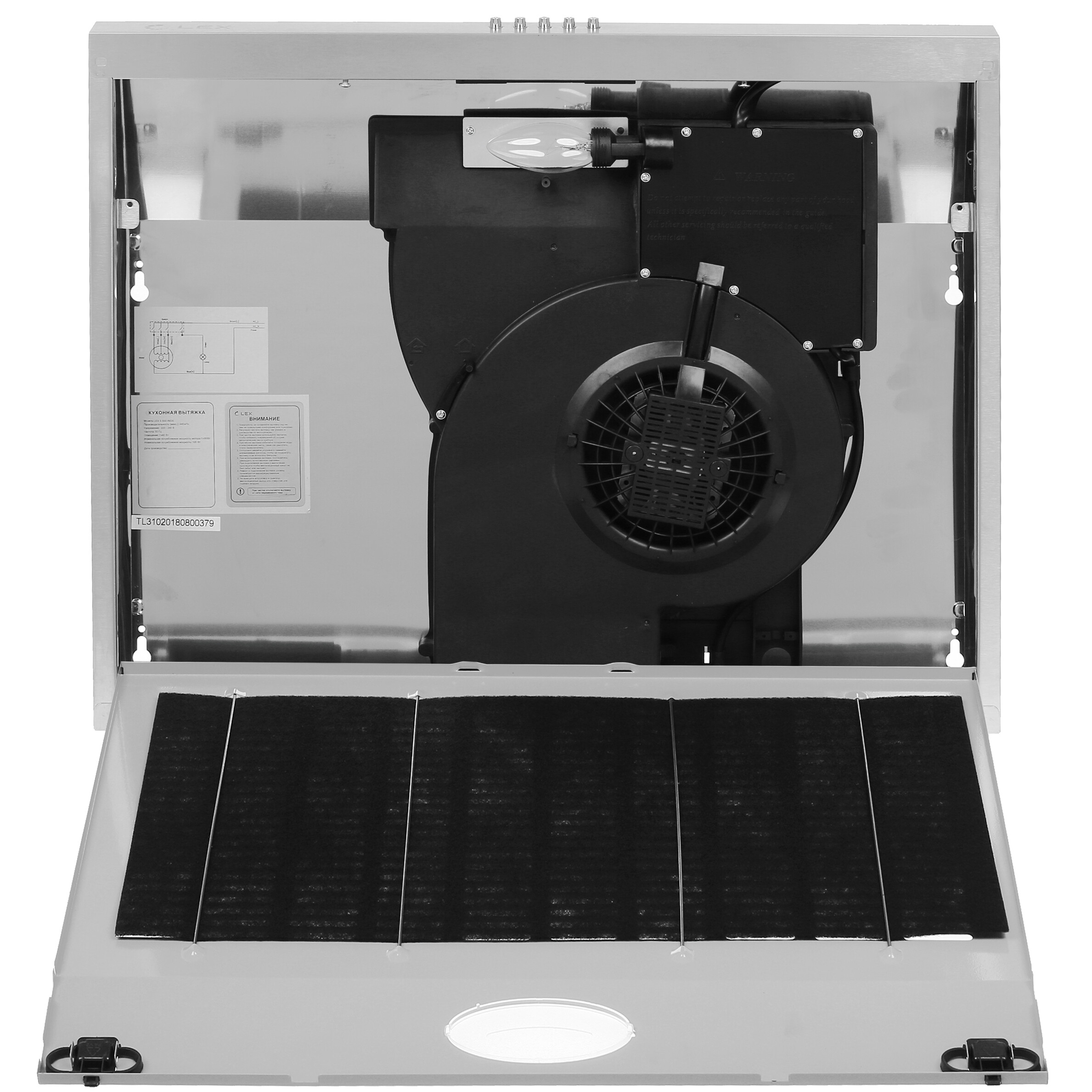 8123276 Вытяжка подвесная LEX S 600 серебристый STDN-0017724 - Вид №6