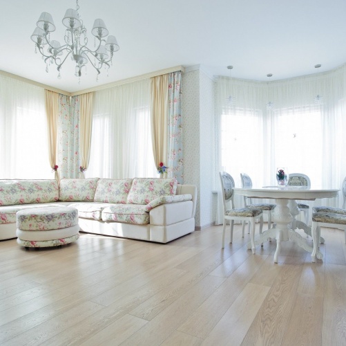 Массивная доска Amber Wood Ваниль Дуб с брашью (Текстурированная) 300-1800х150 мм 2600300263 - Вид №5