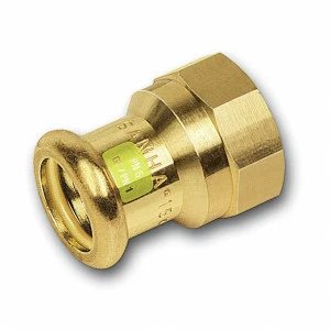111270281 SANHA 11270G пресс-фитинг газ, бронза, муфта переходная ВПр-ВР 28x1 мм