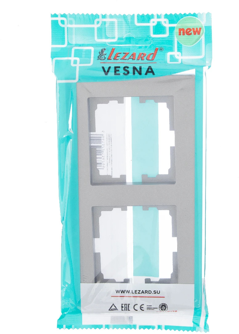 VESNA Рамка 2-ая горизонтальная без вст платина