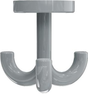 477.90.050 тройной крючок HEWI System 111 | Polyamid  - Вид №1