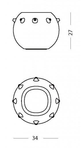 PIMAR Каменная ваза Лечче  Ca28, ca29, ca30  - Вид №3