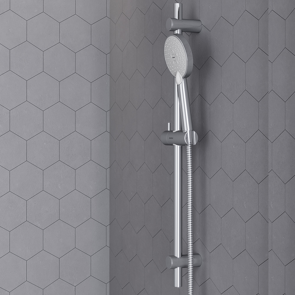 409007700 набор 3 в 1: смес. д/умывальника смес. для ванны/душа душ. комплект Damixa Origin Bit  - Вид №5