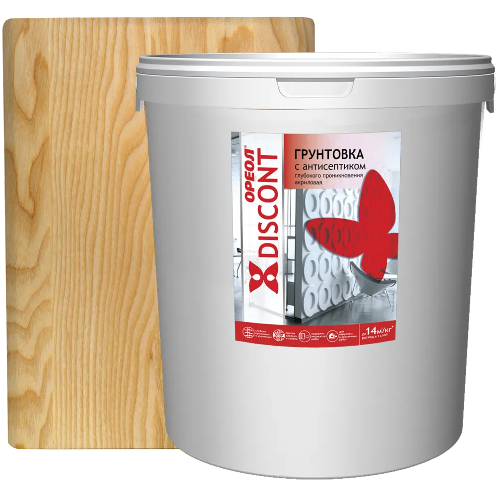 Грунтовка универсальная Ореол Discont с антисептиком 20 кг STLM-2208737
