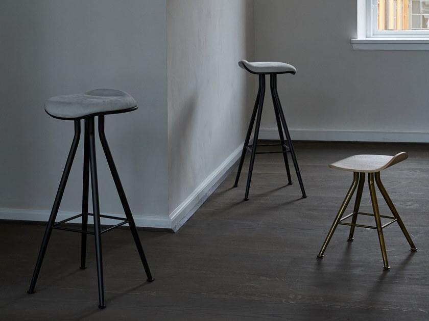 NORR11 Высокий табурет с железной конструкцией и кожаным сиденьем sun-id-1411752 - Вид №3