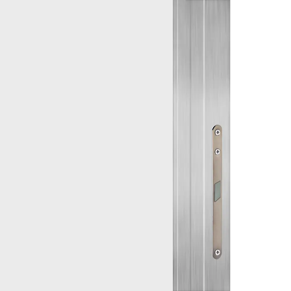 Дверь межкомнатная глухая Invisible 90x220 см цвет белый с замком обратное открытие алюминиевая кромка правая 89433725 STLM-2033858 VELLDORIS  - Вид №1