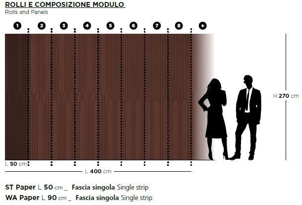 ARBLU Обои с эффектом ткани  91ris01-5/91riw01-5  - Вид №2