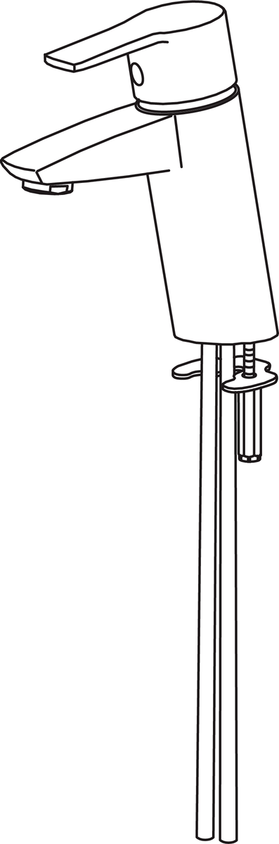 Oras 2810 Смеситель для умывальника 2810 Cubista Хром  - Вид №2