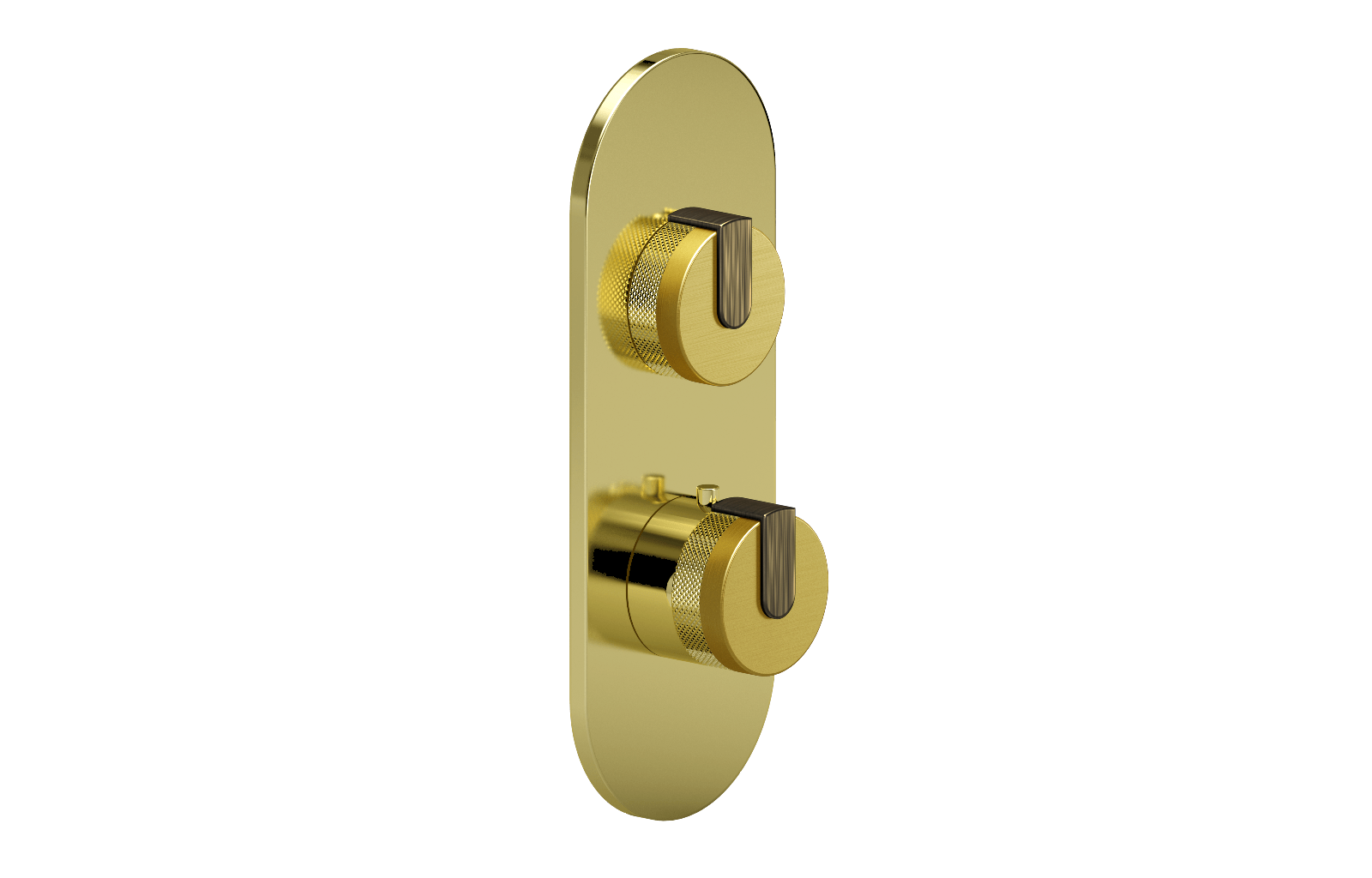 E-8026-R1BBE0-L1VBB-PB-T Планка M-Series с 2 ручками - Внешняя часть GRAFF MOD+