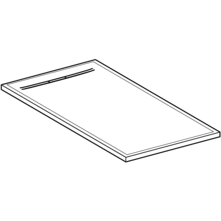 550.259.00.2 Прямоугольный душевой поддон Geberit Sestra Geberit  - Вид №1