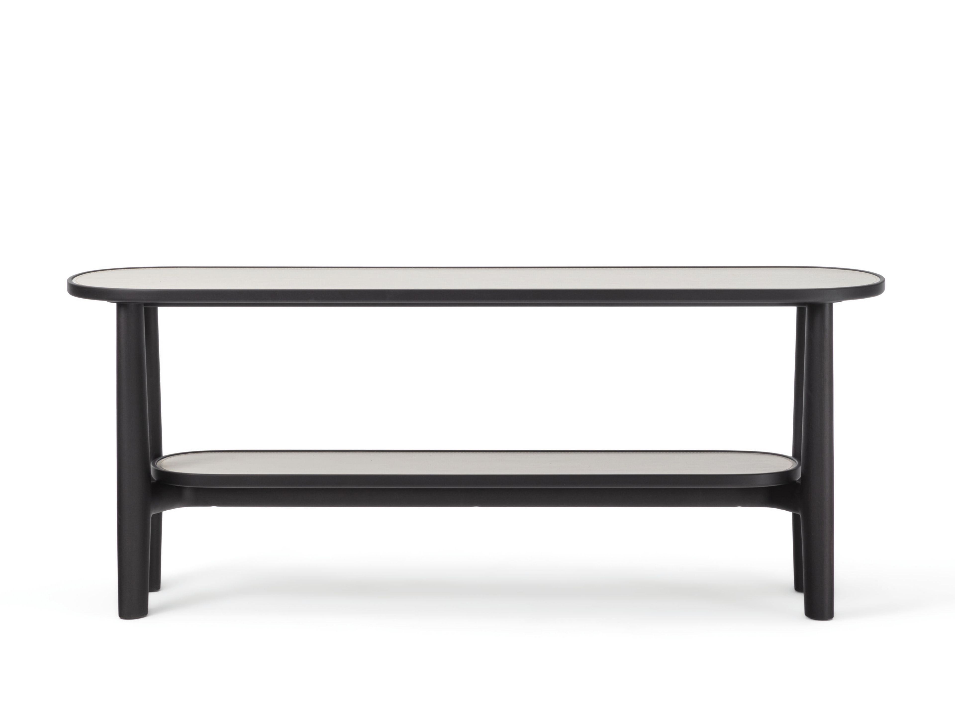 Овальная консоль из грецкого ореха с полками Porada двадцать четыре ARCH-00048256