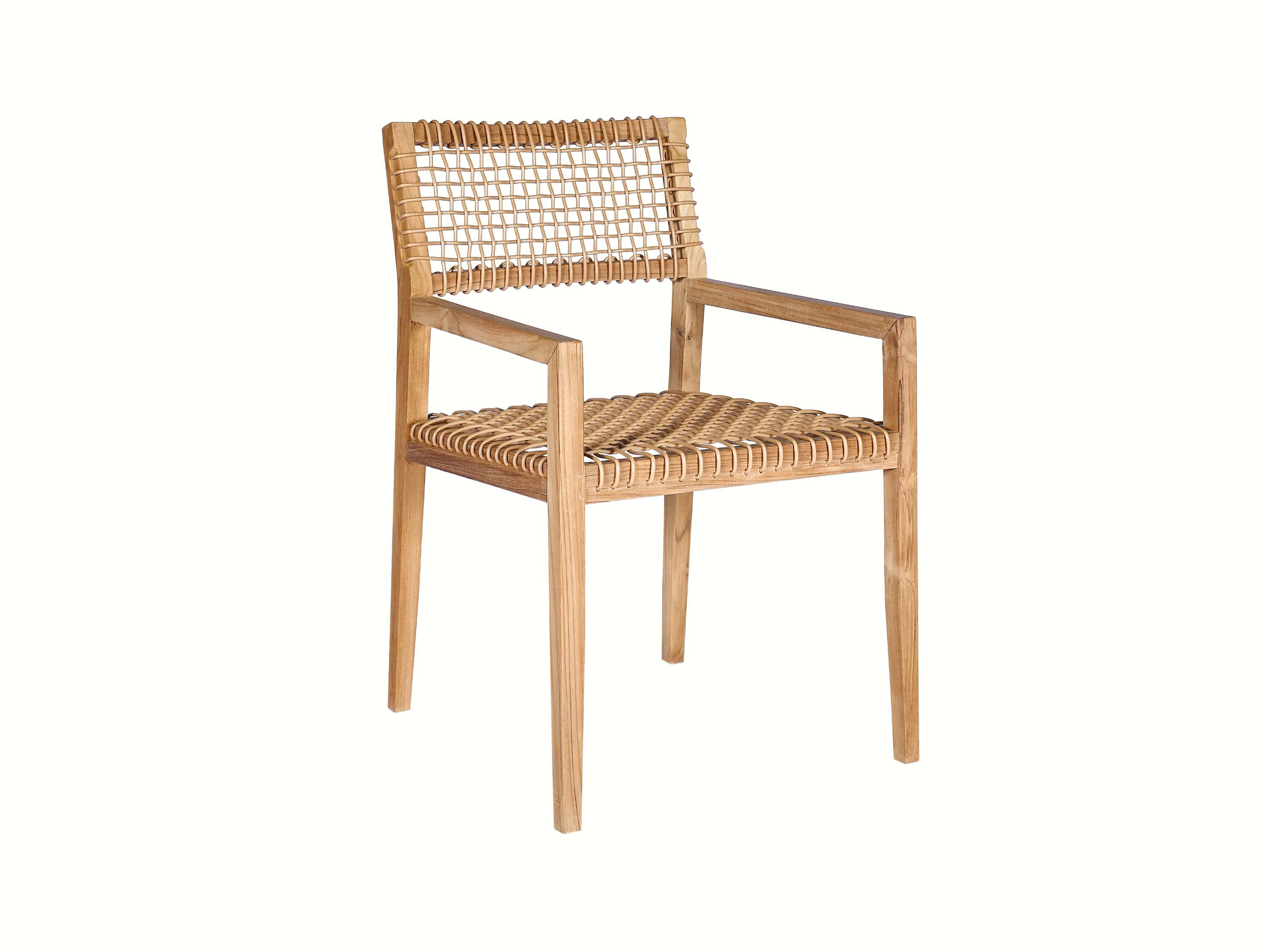 Садовый стул из тика и веревки с подлокотниками cbdesign Vienna Dining ARCH-00112530 - Вид №12