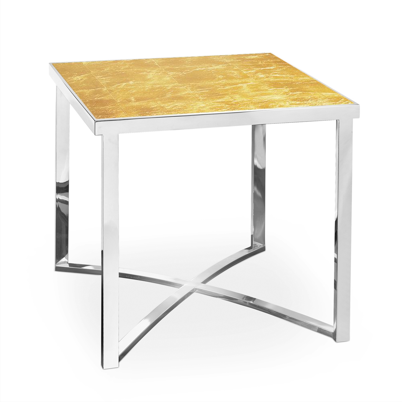 710099,12 ABHIKA БОКОВОЙ СТОЛ CHROMO X H51 52X52 IVORY 710099.12 - Вид №1