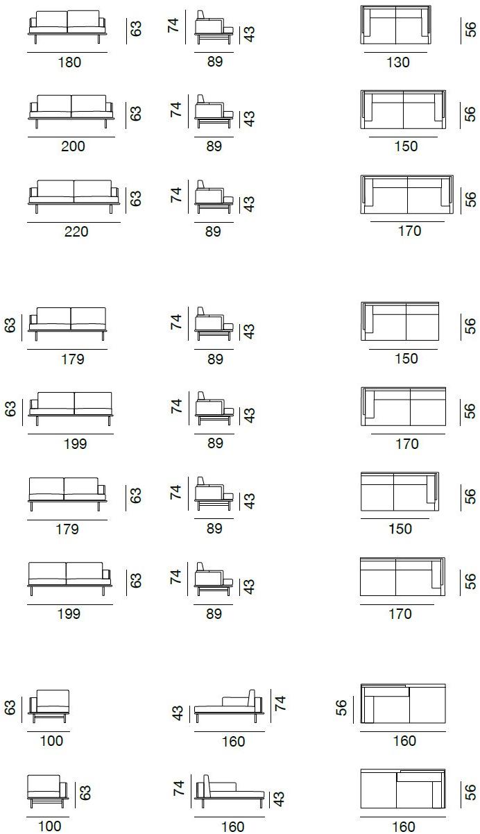 de Sede Диван из ткани с шезлонгом sun-id-1455418 - Вид №10