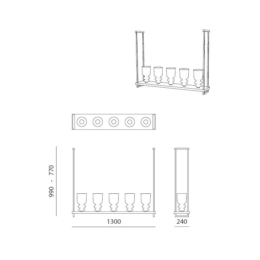 Светильник / Messalina chandelier S Contardi sun-id-377703 - Вид №5