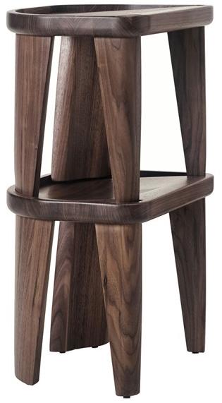 BassamFellows Низкий штабелируемый табурет из массива дерева  Cb-122  - Вид №4