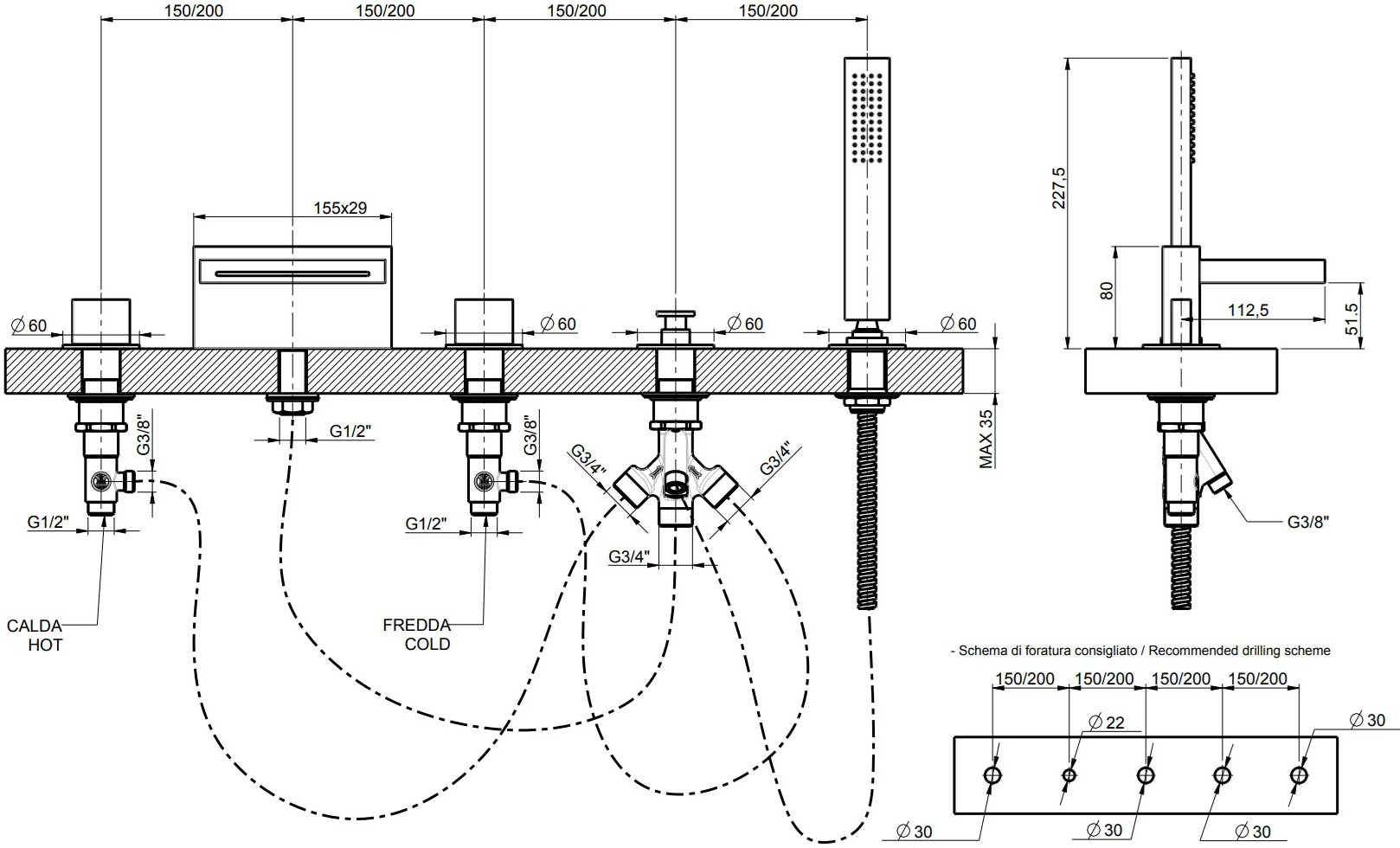 Rubinetterie Frattini Аккумулятор для бассейна Luce suite sun-id-1500742 - Вид №1