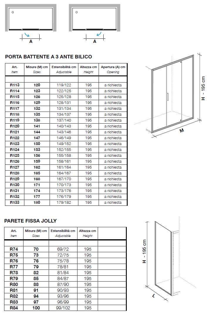 Хрустальная нишевая душевая кабина с поворотной дверью Metidea Рубин ARCH-00063494 - Вид №1