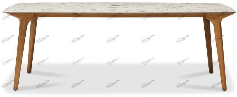 MANUTTI Прямоугольный высокий стол из керамики Torsa sun-id-1390219