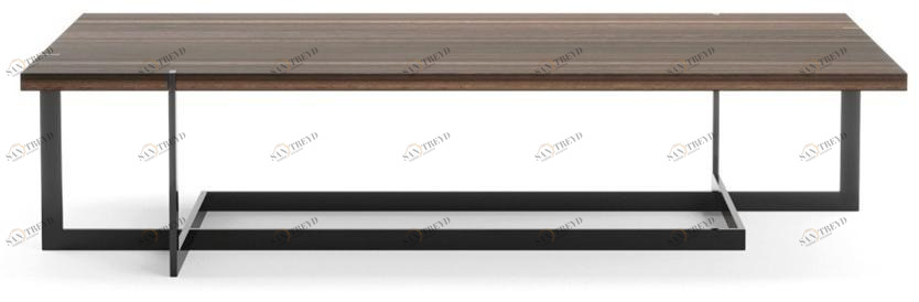 PRADDY Прямоугольный журнальный столик из шпона дерева для гостиной  Ml265 