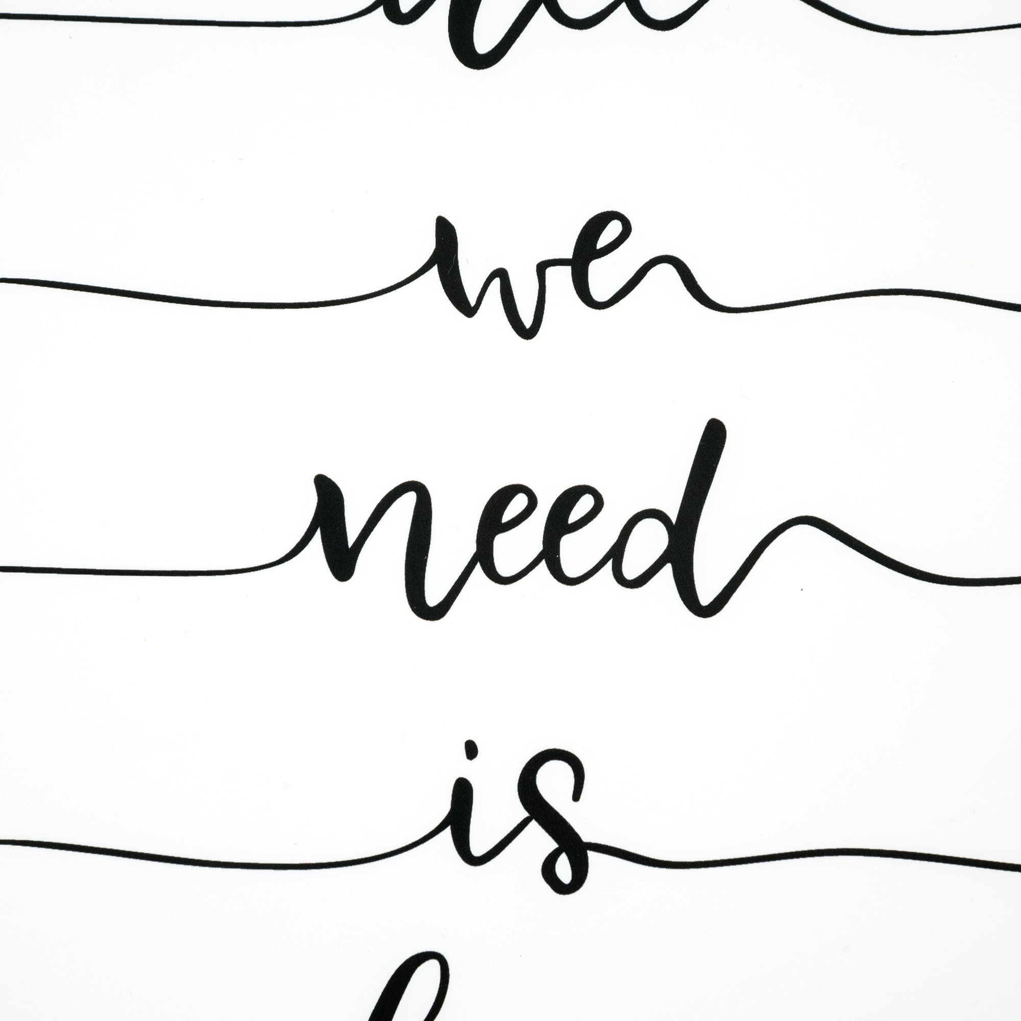 84841749 Салфетка сервировочная «Каллиграфия» 26x41 см черно-белая Santreyd  - Вид №1