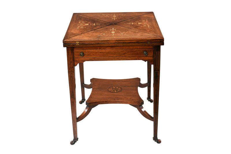 SOR27448 Эдвардианский карточный стол ijlbrown 