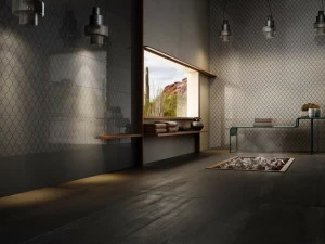 Iris Ceramica Настенная плитка из керамогранита под металл Diesel living