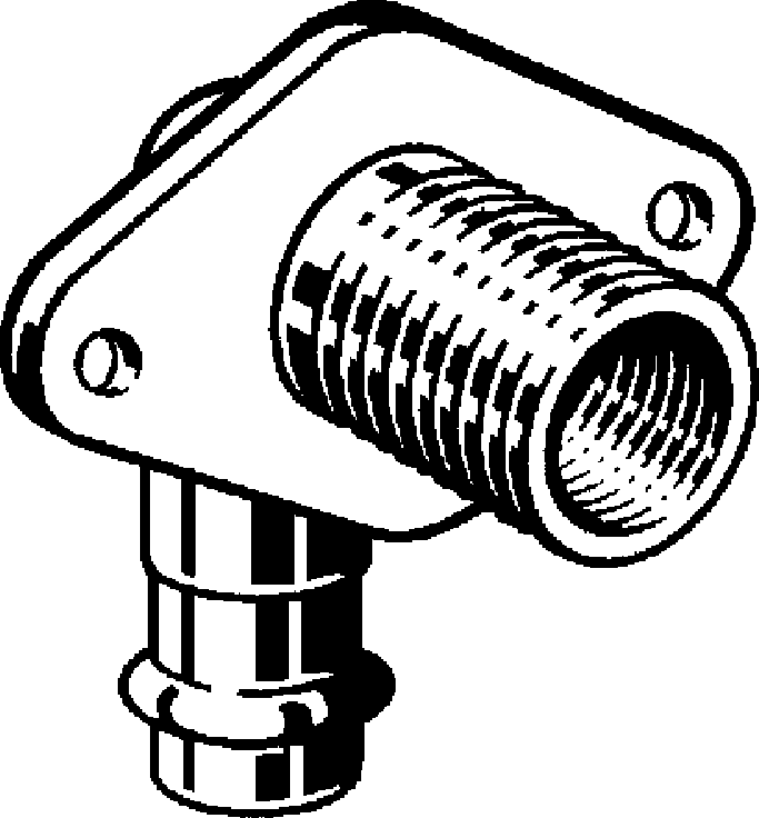 279 288 Модель 2232.1 Трубопроводные системы  Sanpress  Водорозетки для прохода через стену Santreyd  - Вид №1