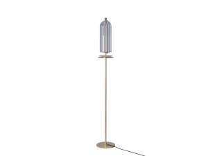 Светодиодный торшер из стекла и латуни