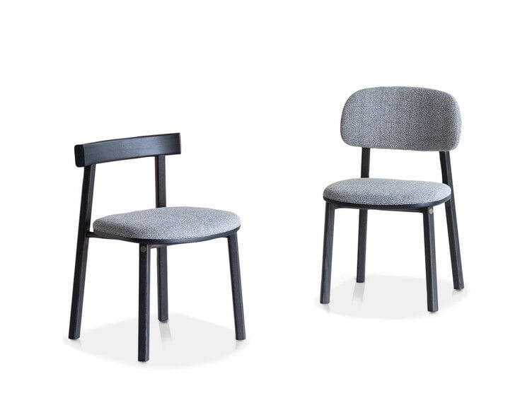 Мягкий стул из ткани и ясеня Potocco HELVETICA 868 ARCH-00024956