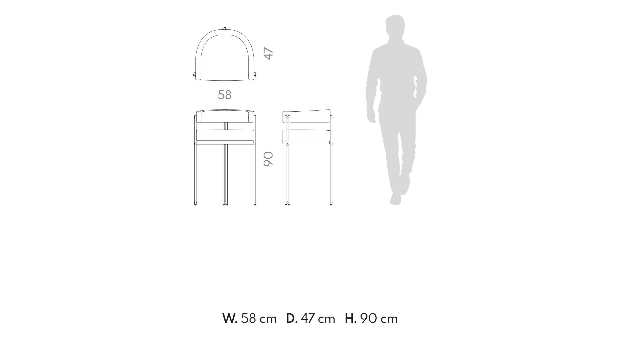 Тканевый барный стул PRADDY Natur ARCH-00143437 - Вид №4