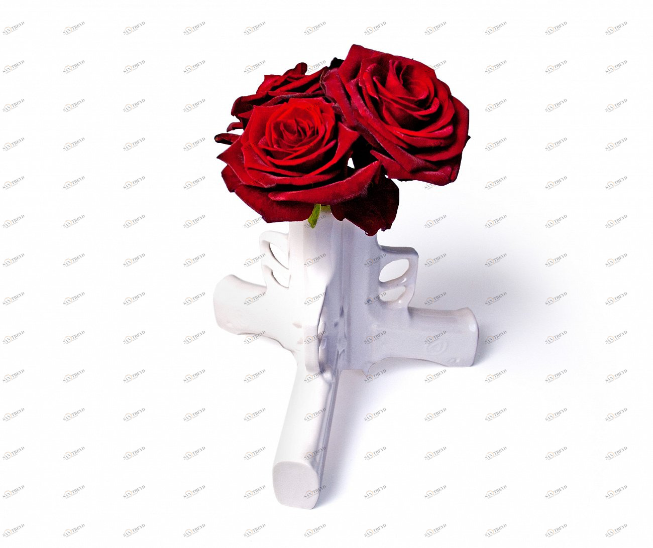 Ваза 3d gun настольная SUCK UK - 252804 Белый 