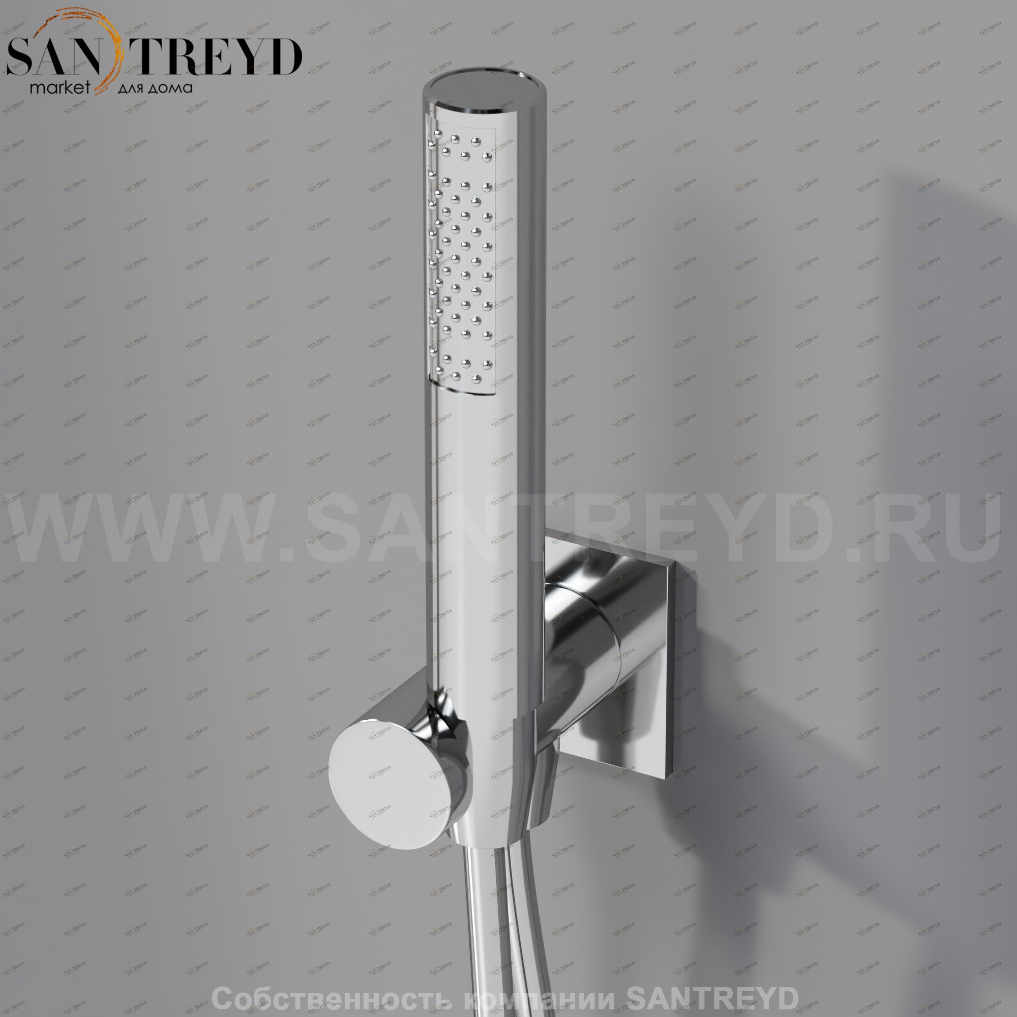 Встроенный ручной душ ARUB1073S MEMORY хромированный Agape