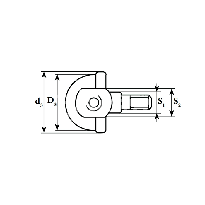 IS2536 Шарнирный наконечник SQ6CRS ISKRA  - Вид №2