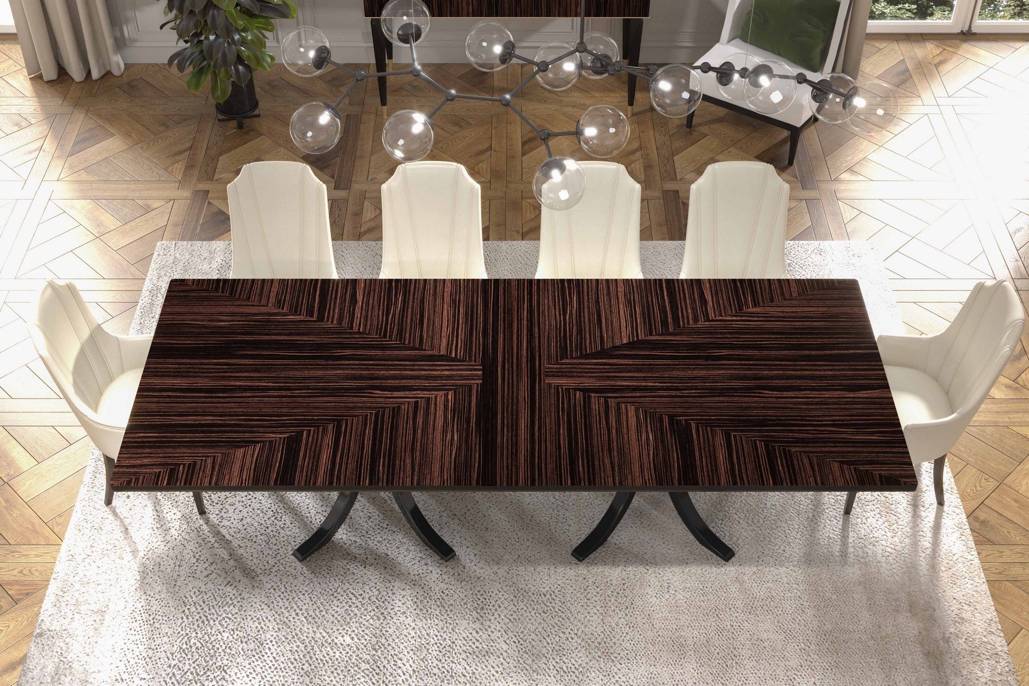 Прямоугольный стол из шпона GUERRA VANNI Iconic ARCH-00048953