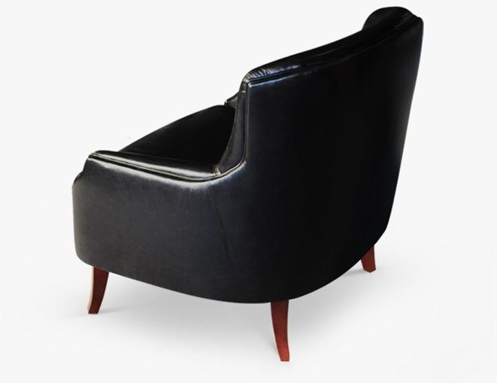 Porustudio Мягкое кожаное кресло с подлокотниками sun-id-1373117 - Вид №2