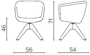 True Design Мягкое кресло с подлокотниками Arca Aa 4099 - Вид №4