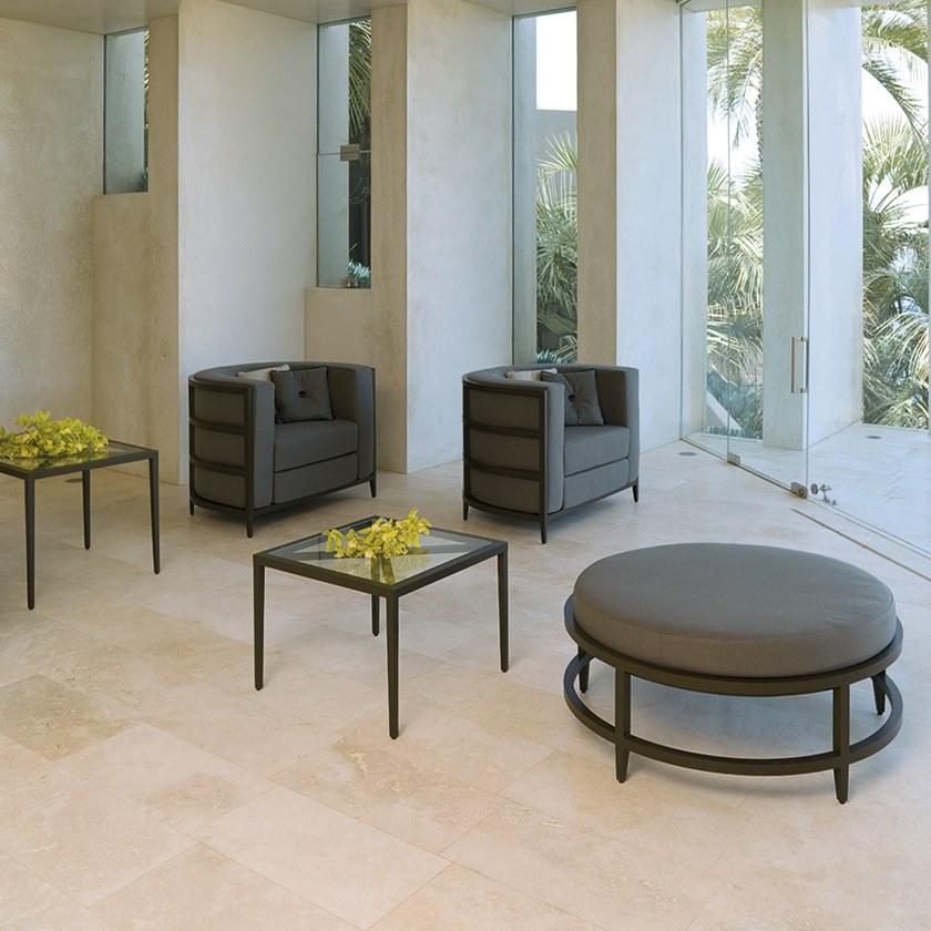 JANUS et Cie Квадратный журнальный столик из алюминия и стекла Azimuth sun-id-1511822 - Вид №3