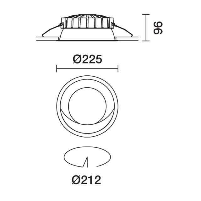 Заливка формы алюминия Сид утопленный шайба стены iGuzzini ARCH-00047249 - Вид №4