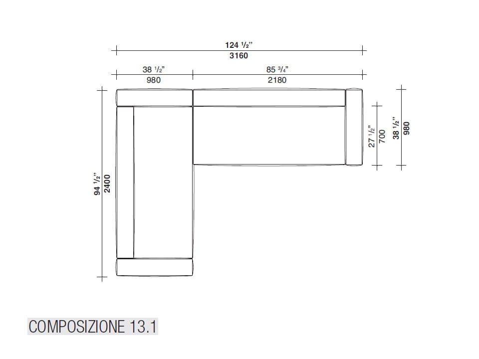 Секционный диван из ткани Lema SNAP ARCH-00147146 - Вид №18