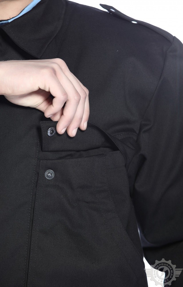 61524 Костюм "Страйк" летний черный  Одежда для охранных структур  размер 64-66/182-188 Спецодежда  - Вид №10