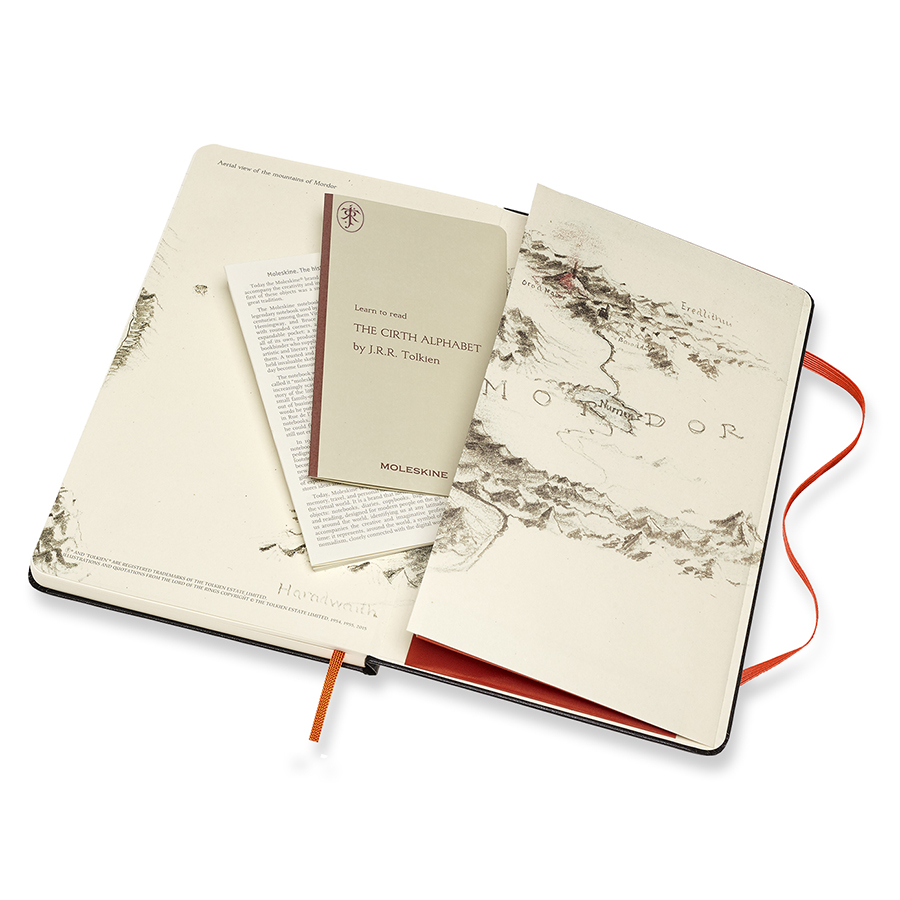 Блокнот Moleskine LORD OF THE RINGS Mt. Doom Large 130х210мм 240стр. линейка твердая обложка черный 1127143 - Вид №4