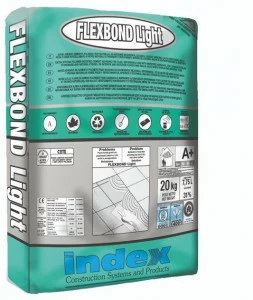 INDEX Сверхлегкий цементно-полимерный клей