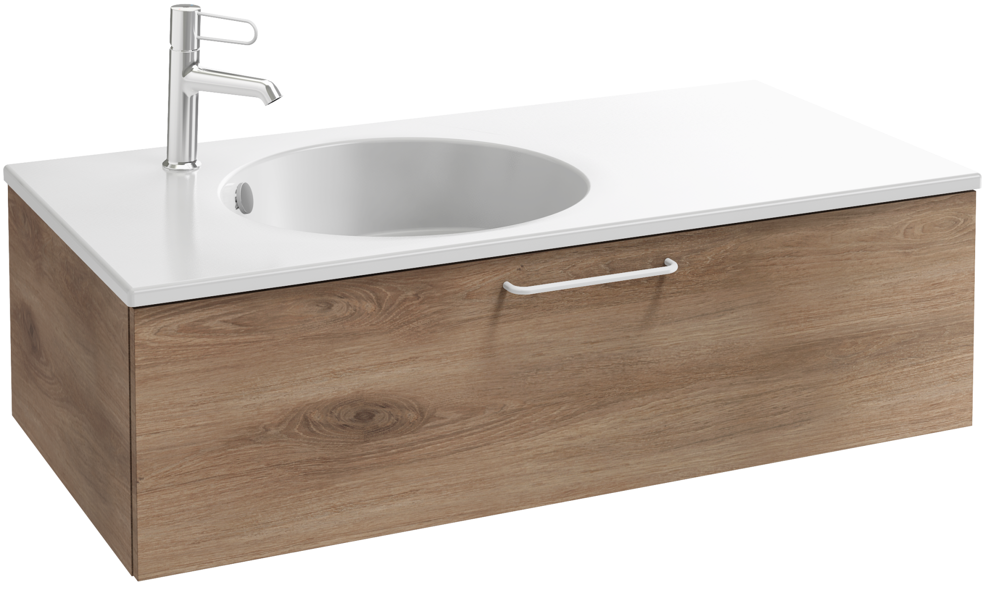 EB2516-R6-E10 Тумба под столешницу 100 см, 1 ящик, белая ручка JACOB DELAFON ODÉON RIVE GAUCHE ODEON RIVE GAUCHE