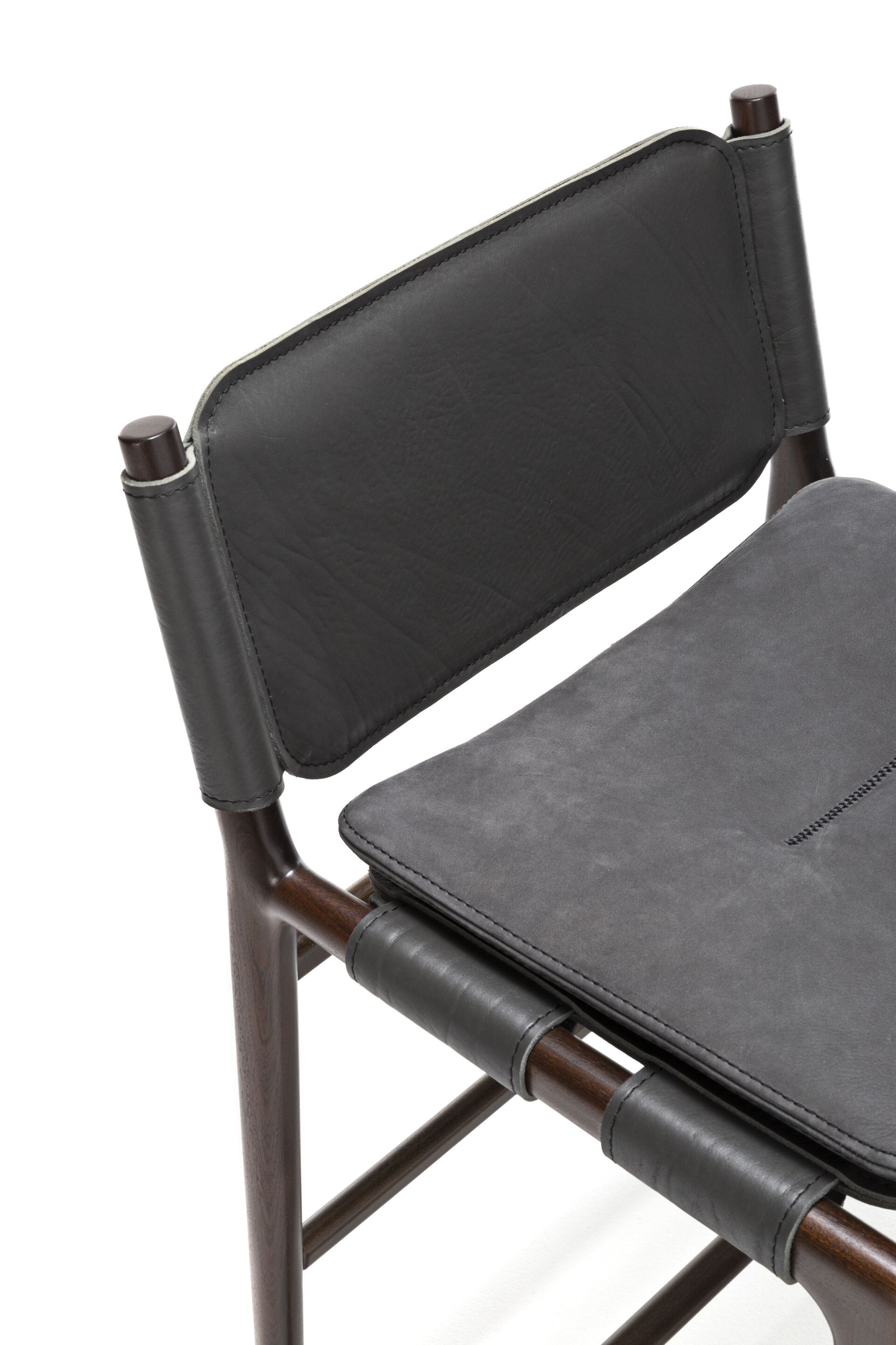 Садовый стул из красного дерева и кожи с подставкой для ног Exteta Levante ARCH-00121990 - Вид №11